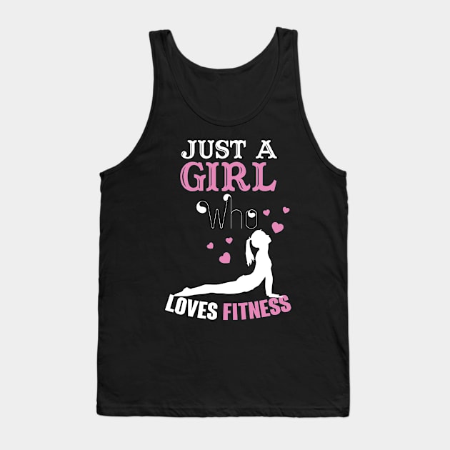 Just A girl who loves fitness Tank Top by Creative Design